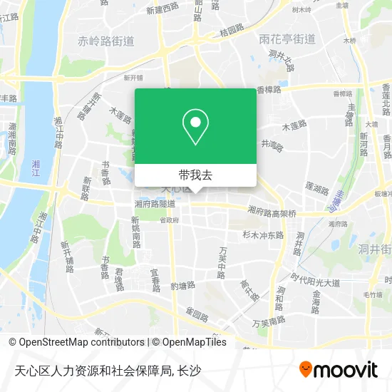 天心区人力资源和社会保障局地图