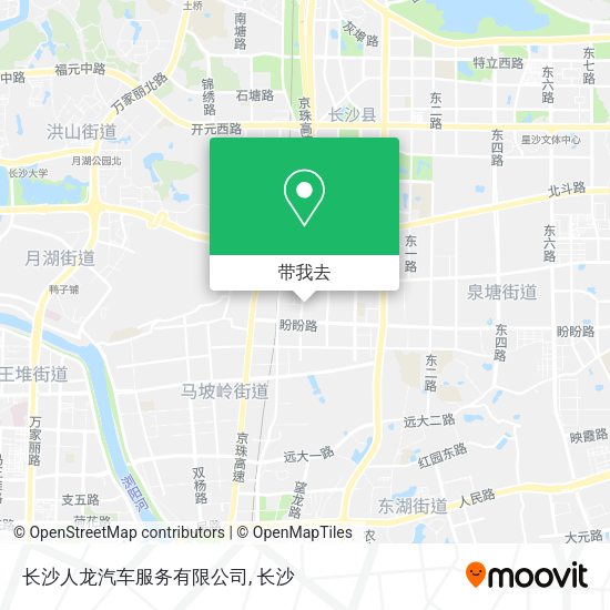 长沙人龙汽车服务有限公司地图