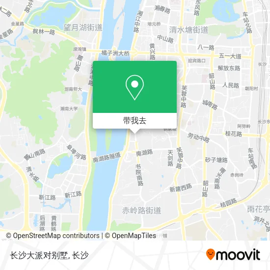 长沙大派对别墅地图