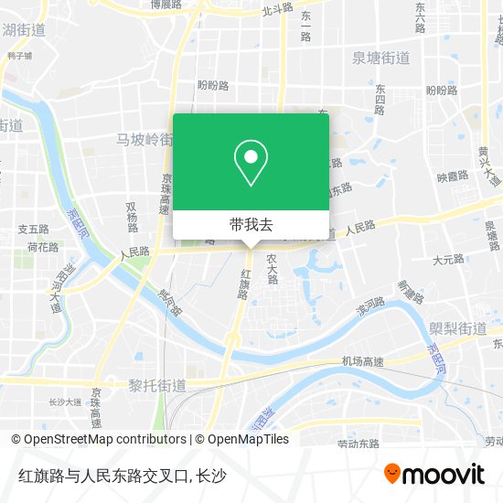 红旗路与人民东路交叉口地图