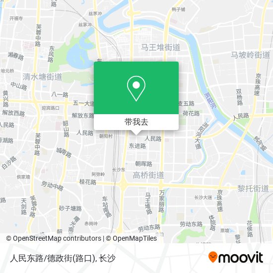 人民东路/德政街(路口)地图