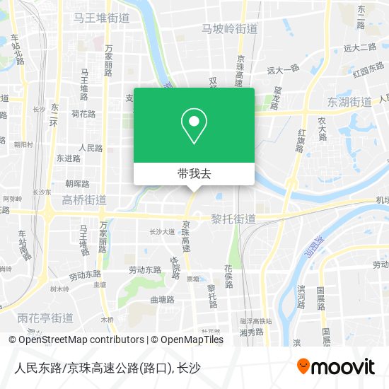 人民东路/京珠高速公路(路口)地图