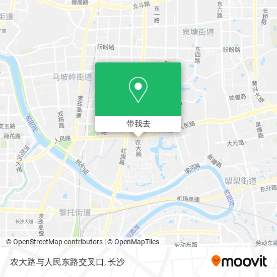 农大路与人民东路交叉口地图