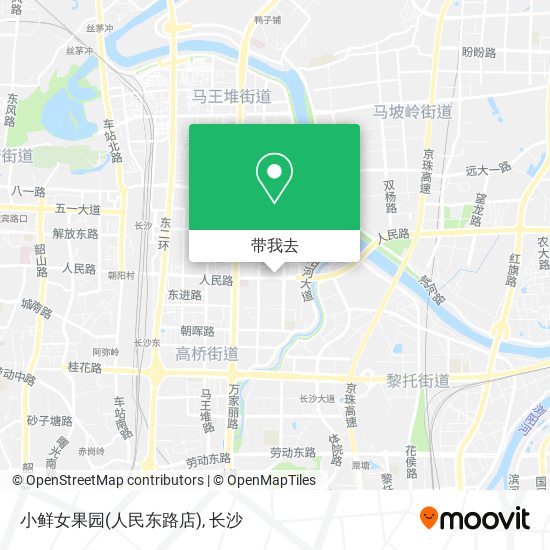 小鲜女果园(人民东路店)地图