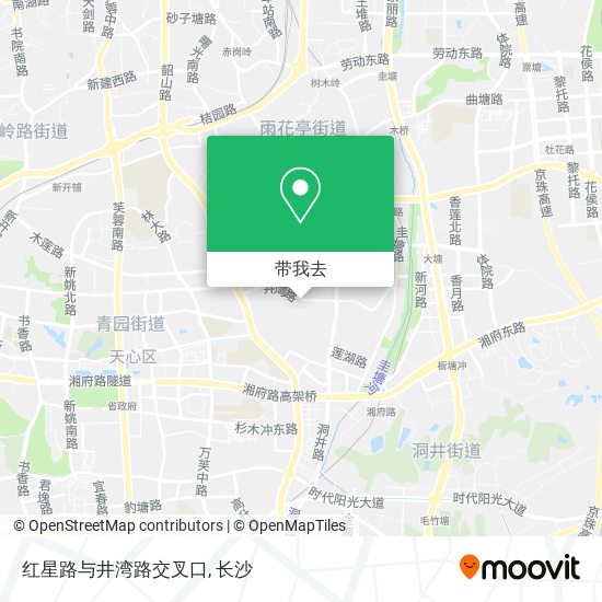 红星路与井湾路交叉口地图