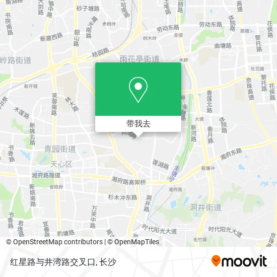 红星路与井湾路交叉口地图