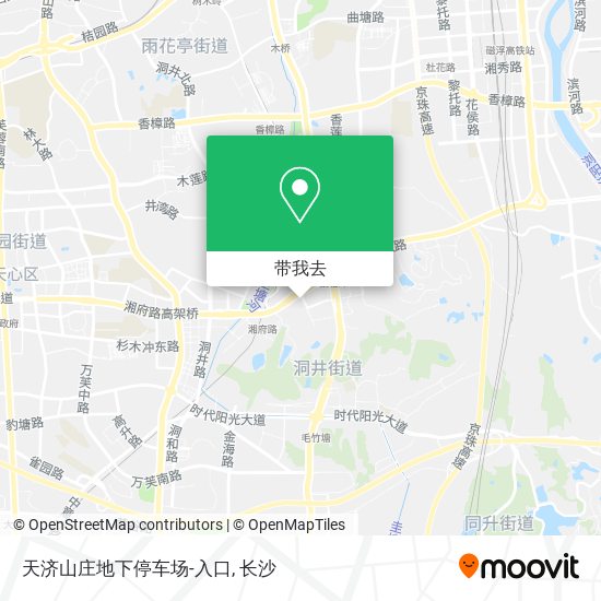 天济山庄地下停车场-入口地图