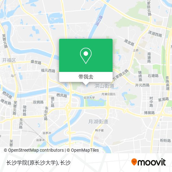 长沙学院(原长沙大学)地图