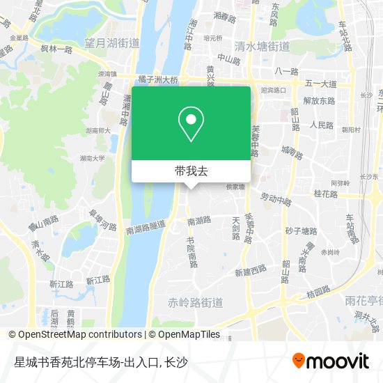 星城书香苑北停车场-出入口地图