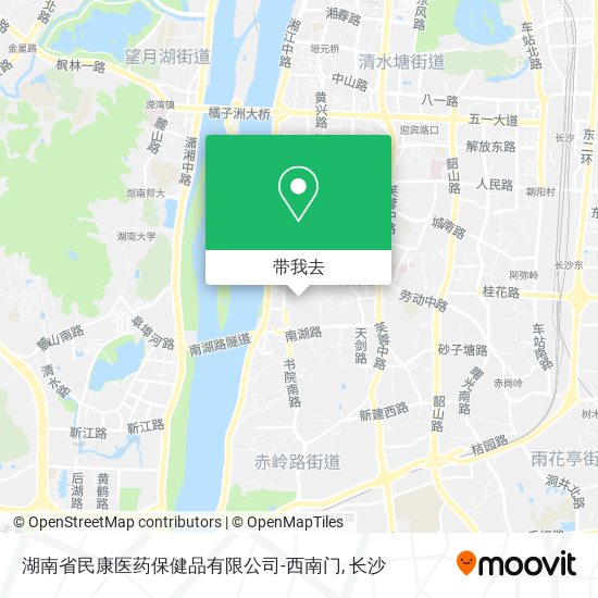 湖南省民康医药保健品有限公司-西南门地图