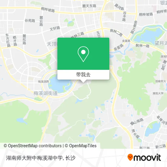 湖南师大附中梅溪湖中学地图