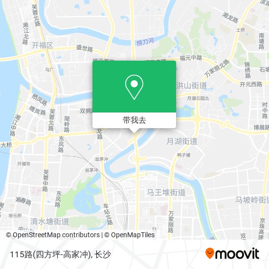 115路(四方坪-高家冲)地图