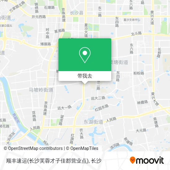 顺丰速运(长沙芙蓉才子佳郡营业点)地图