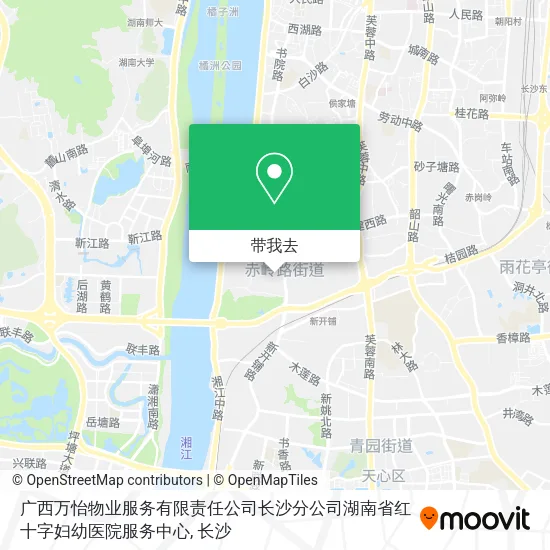 广西万怡物业服务有限责任公司长沙分公司湖南省红十字妇幼医院服务中心地图