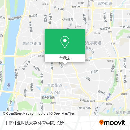 中南林业科技大学-体育学院地图