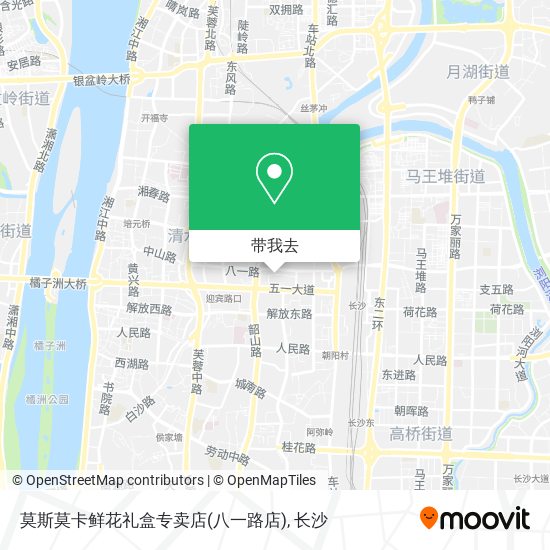 莫斯莫卡鲜花礼盒专卖店(八一路店)地图