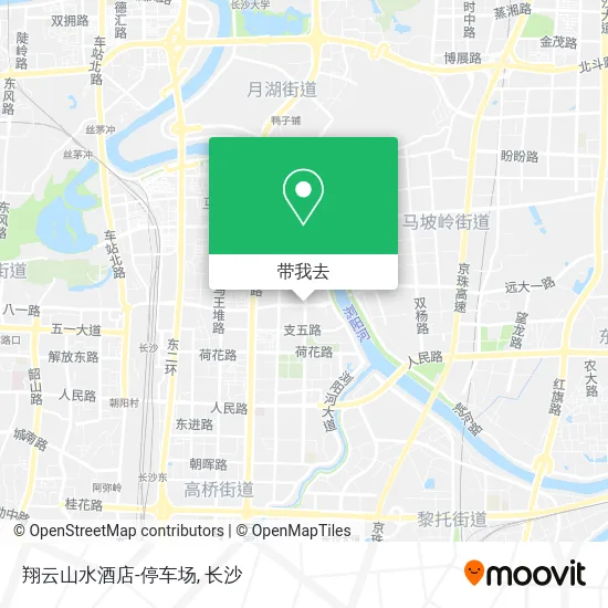 翔云山水酒店-停车场地图