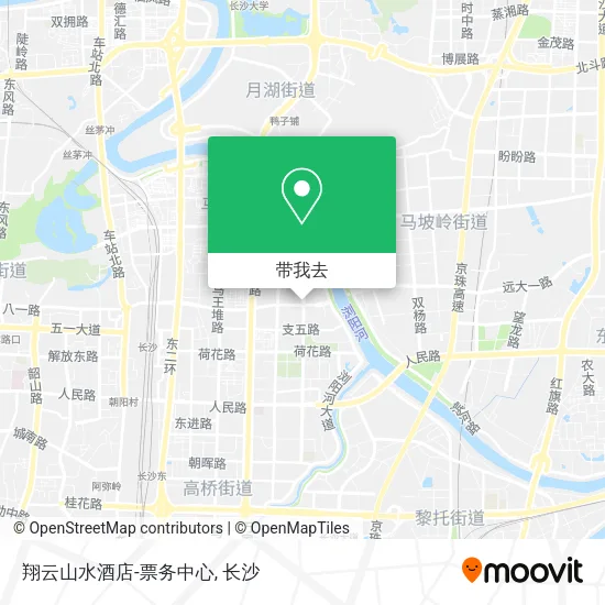 翔云山水酒店-票务中心地图