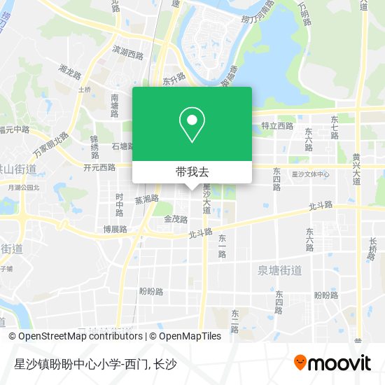 星沙镇盼盼中心小学-西门地图