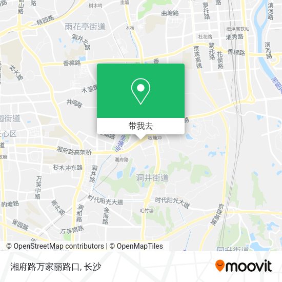湘府路万家丽路口地图