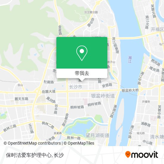 保时洁爱车护理中心地图