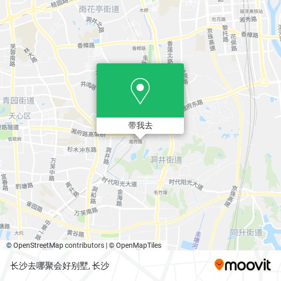 长沙去哪聚会好别墅地图