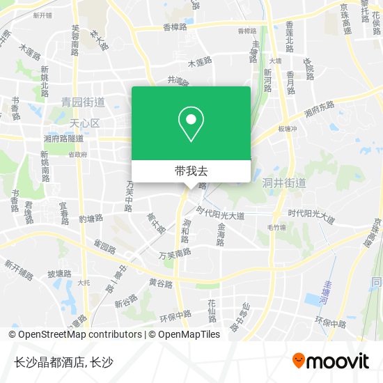 长沙晶都酒店地图