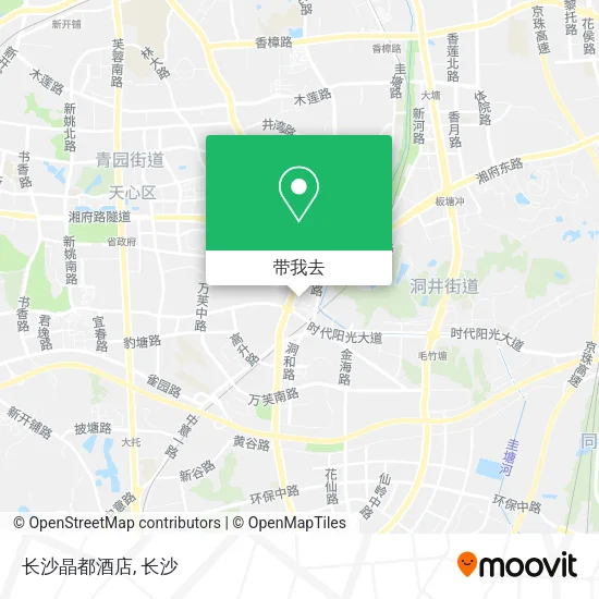 长沙晶都酒店地图
