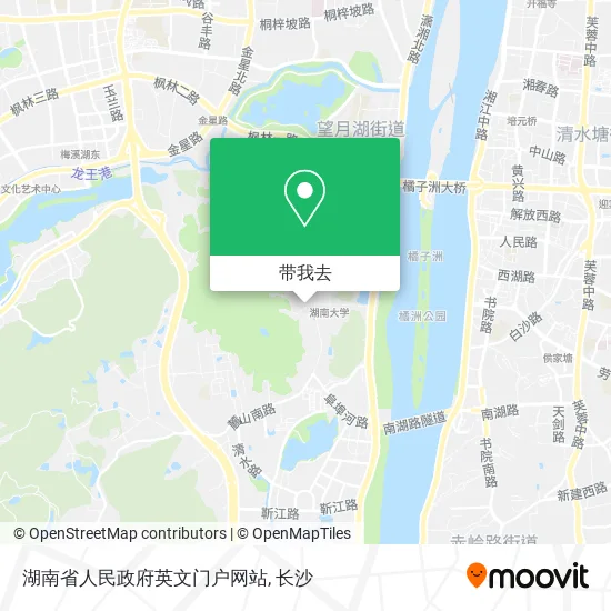 湖南省人民政府英文门户网站地图
