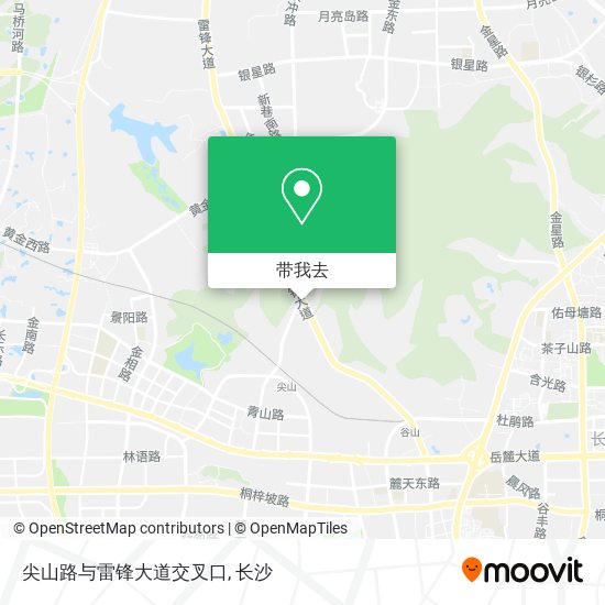尖山路与雷锋大道交叉口地图