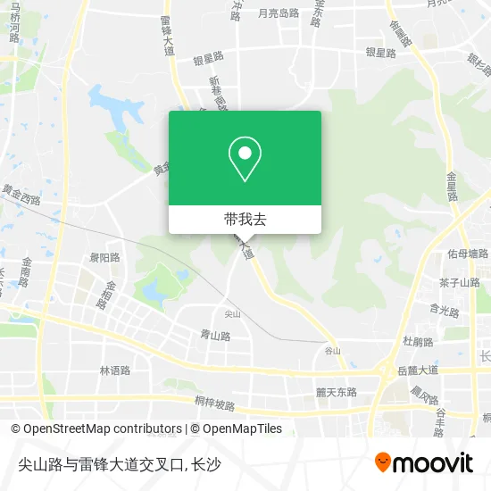尖山路与雷锋大道交叉口地图