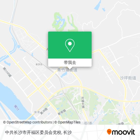 中共长沙市开福区委员会党校地图