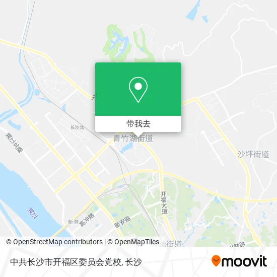 中共长沙市开福区委员会党校地图