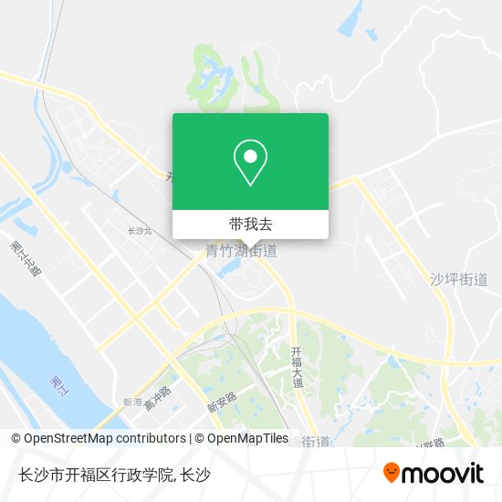 长沙市开福区行政学院地图