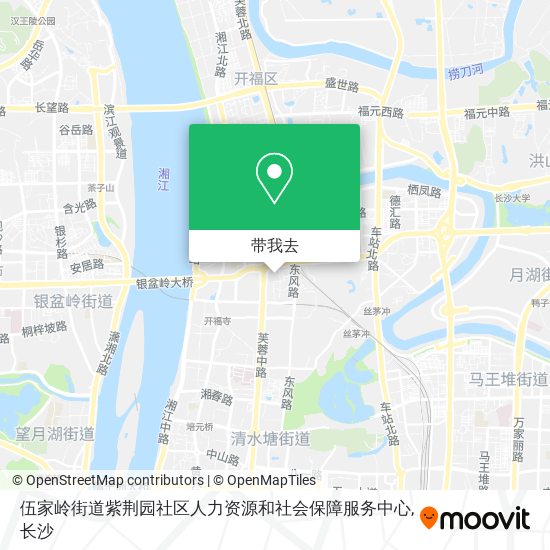 伍家岭街道紫荆园社区人力资源和社会保障服务中心地图