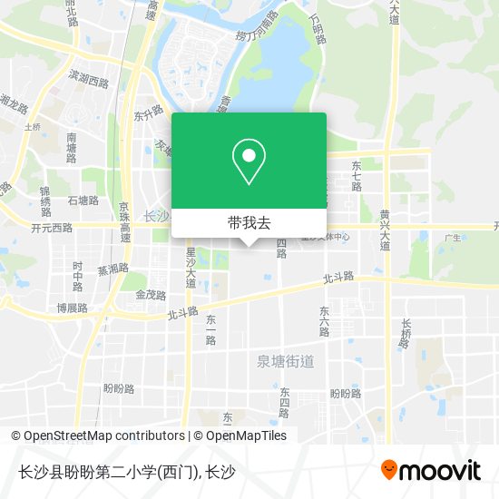 长沙县盼盼第二小学(西门)地图