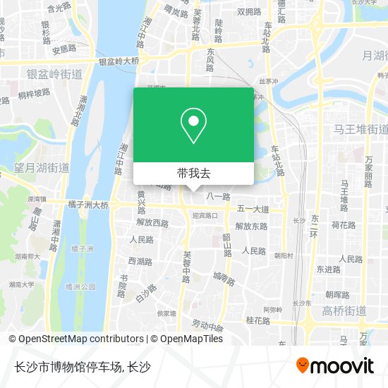 长沙市博物馆停车场地图