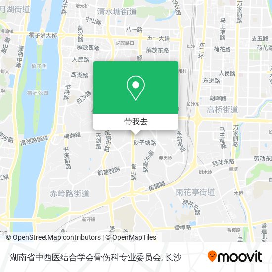 湖南省中西医结合学会骨伤科专业委员会地图