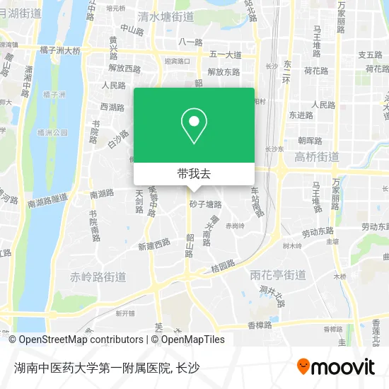 湖南中医药大学第一附属医院地图