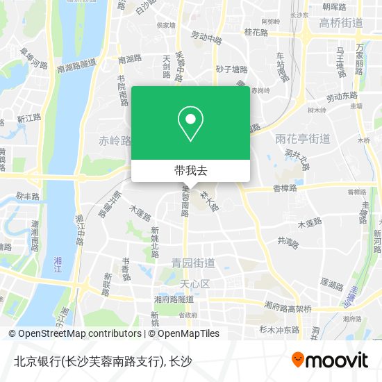 北京银行(长沙芙蓉南路支行)地图