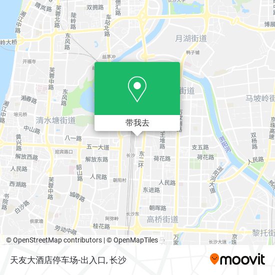天友大酒店停车场-出入口地图