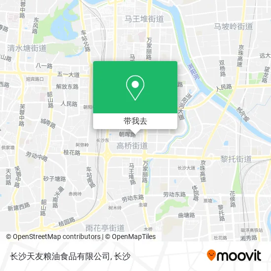 长沙天友粮油食品有限公司地图