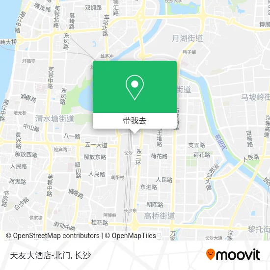 天友大酒店-北门地图