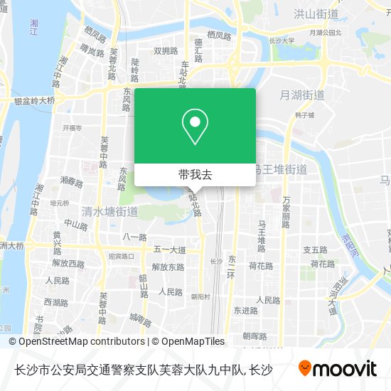 长沙市公安局交通警察支队芙蓉大队九中队地图