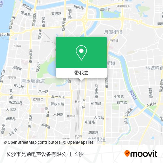 长沙市兄弟电声设备有限公司地图