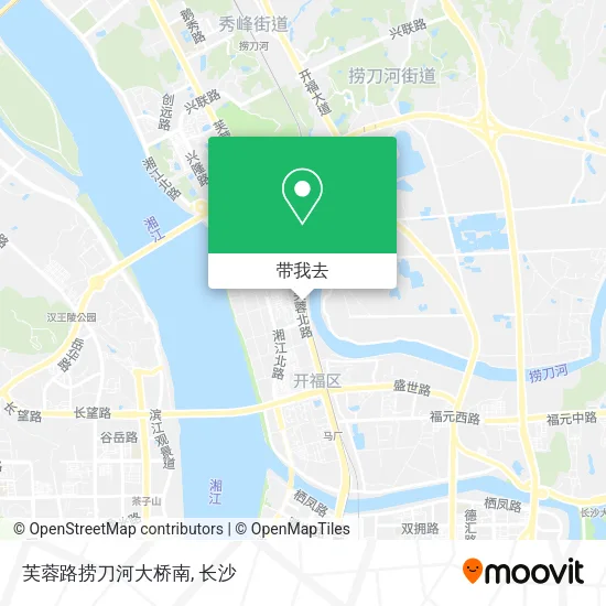 芙蓉路捞刀河大桥南地图