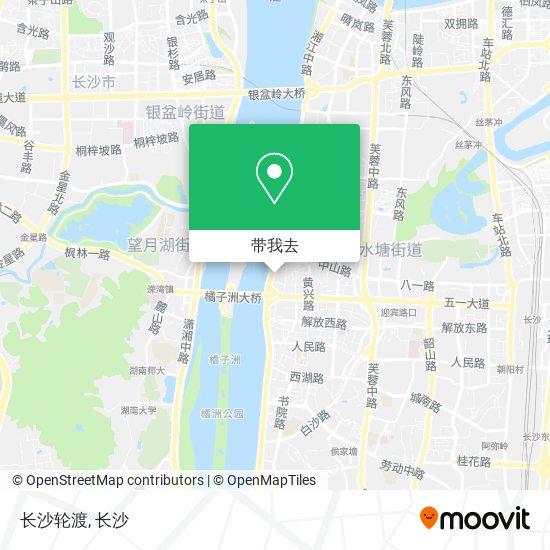 长沙轮渡地图
