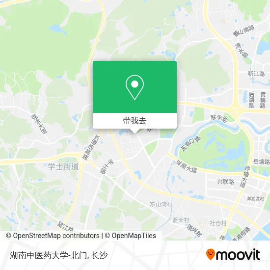 湖南中医药大学-北门地图