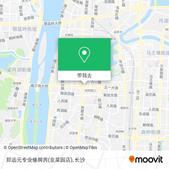 郑远元专业修脚房(韭菜园店)地图