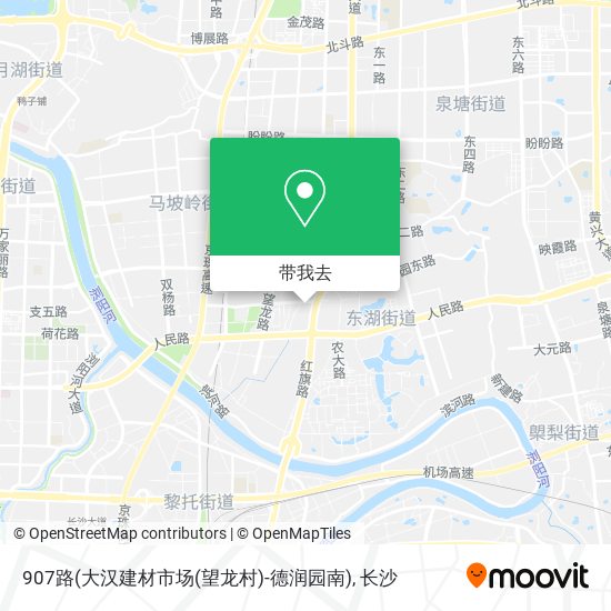 907路(大汉建材市场(望龙村)-德润园南)地图